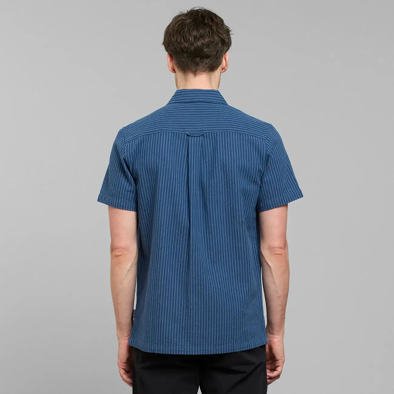 Short manga shirt blue stripes - Image 2