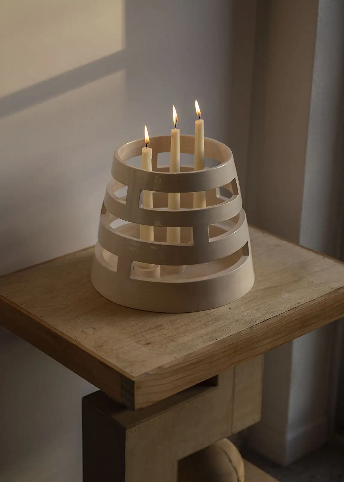 Triple ceramic candelabro - Image 4