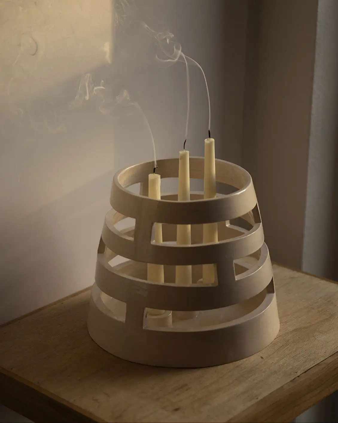 Triple ceramic candelabro - Image 6
