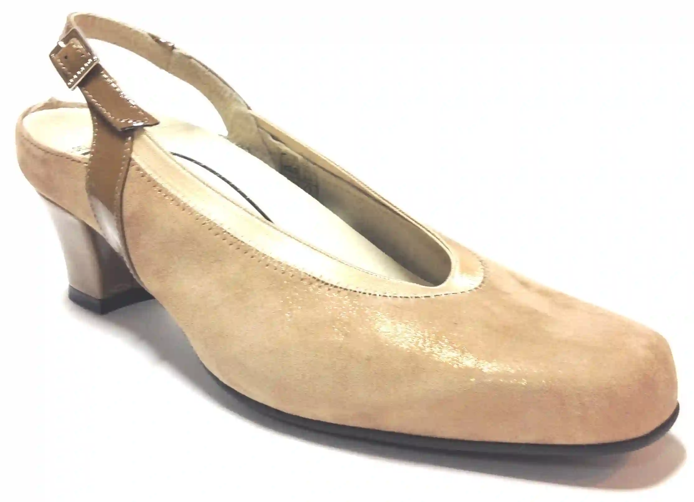 Trebede 03 7599 Women's open room shoe Kafir Taupe Heel