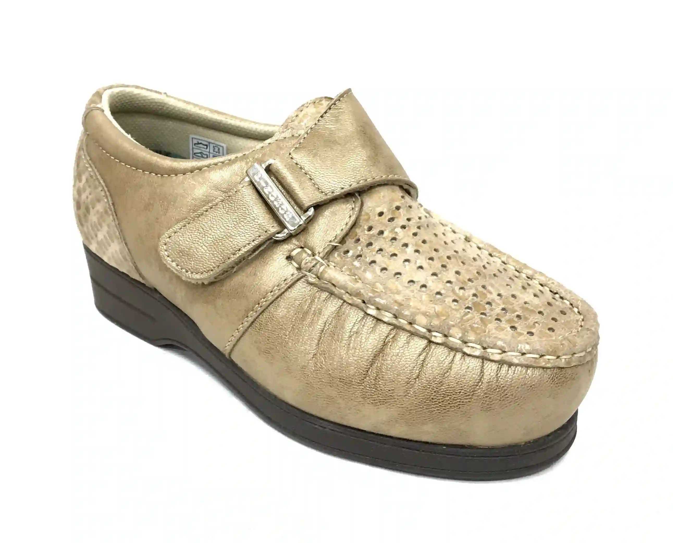 Pinoso's 10 6515-H Beig Women's Diabetic Foot Shoe
