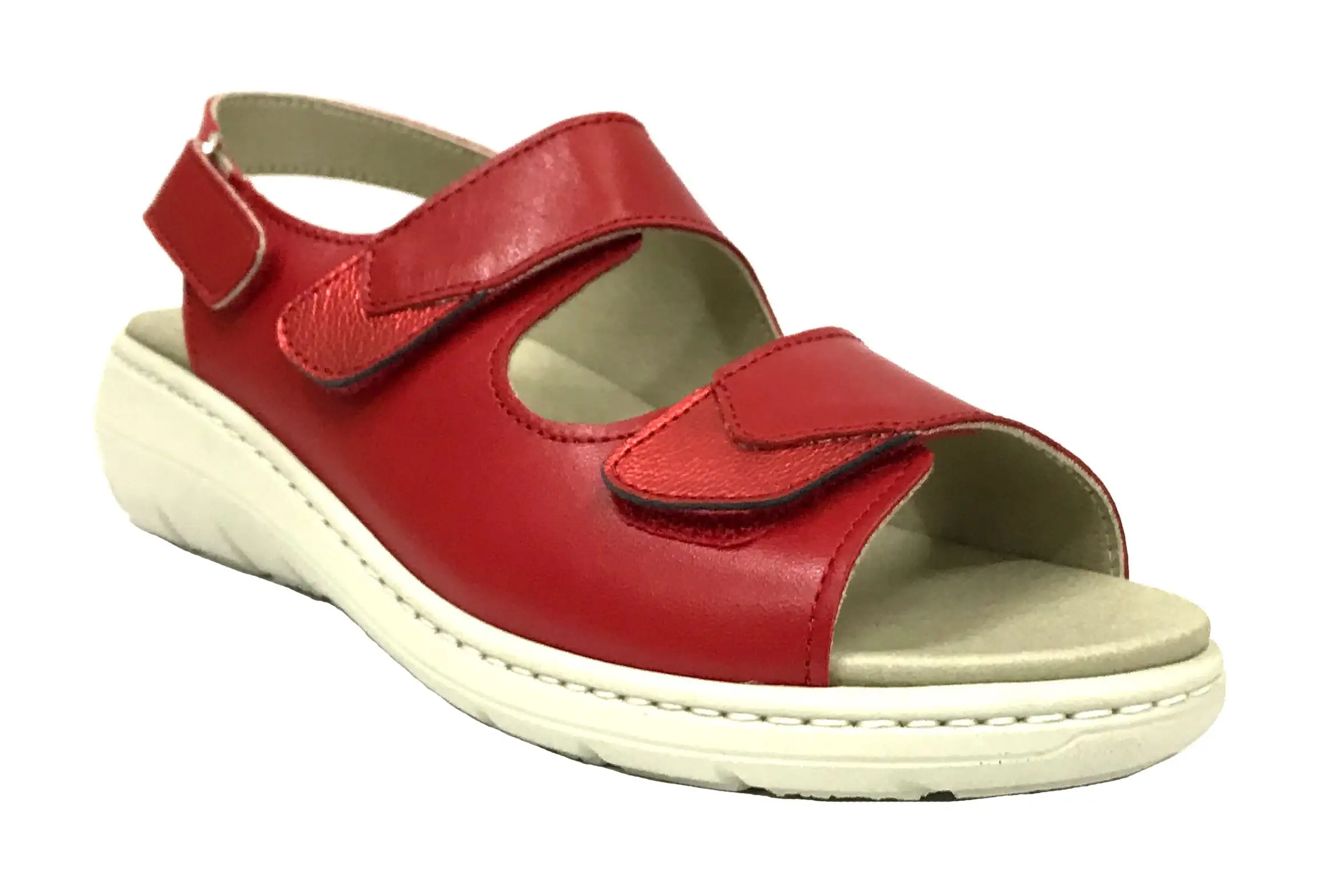 Pinoso's 15 7478 Red Metal Sandal Woman