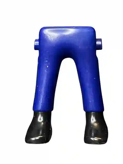 PIERNAS_0760 Pantalón Azul Marino Botín Negro