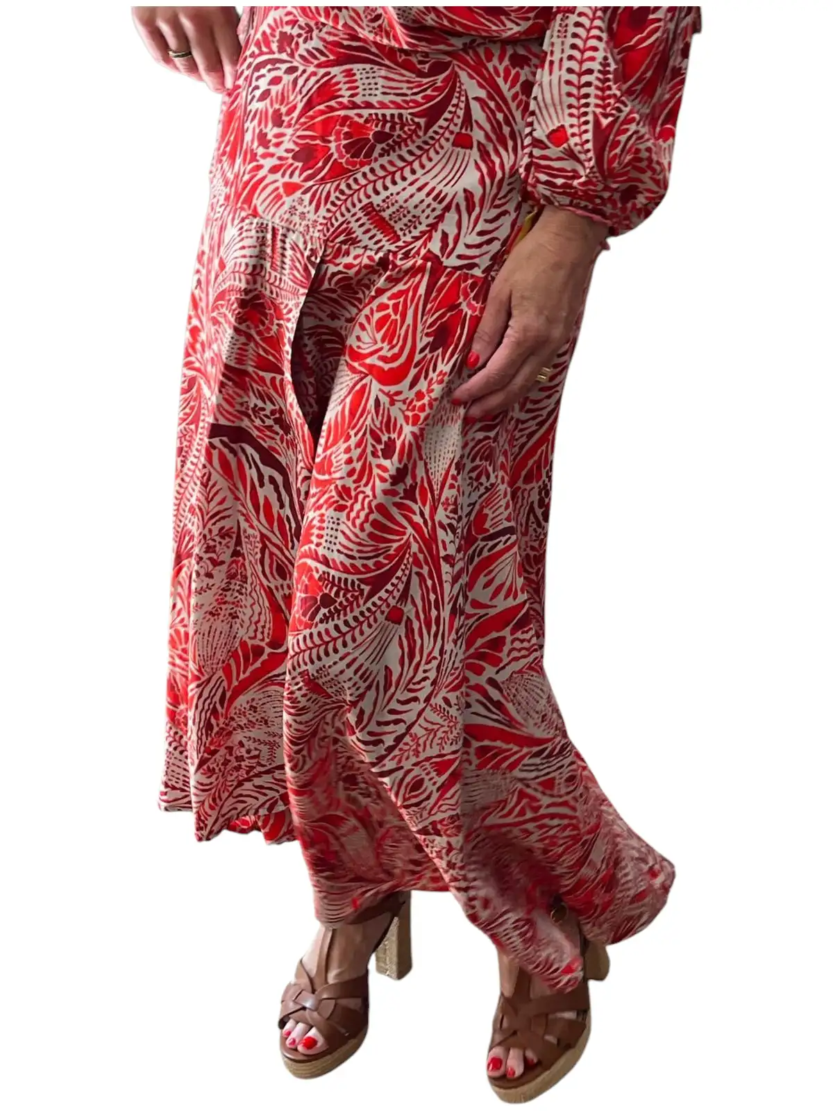 Red Córdoba skirt and garnet - Image 4