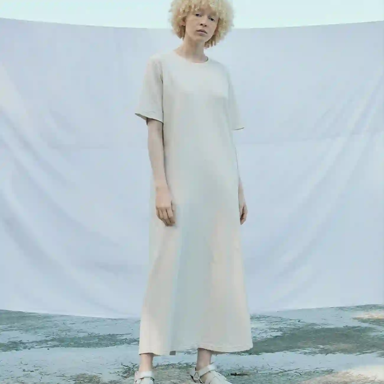 Vestido Largo oversize Blanco