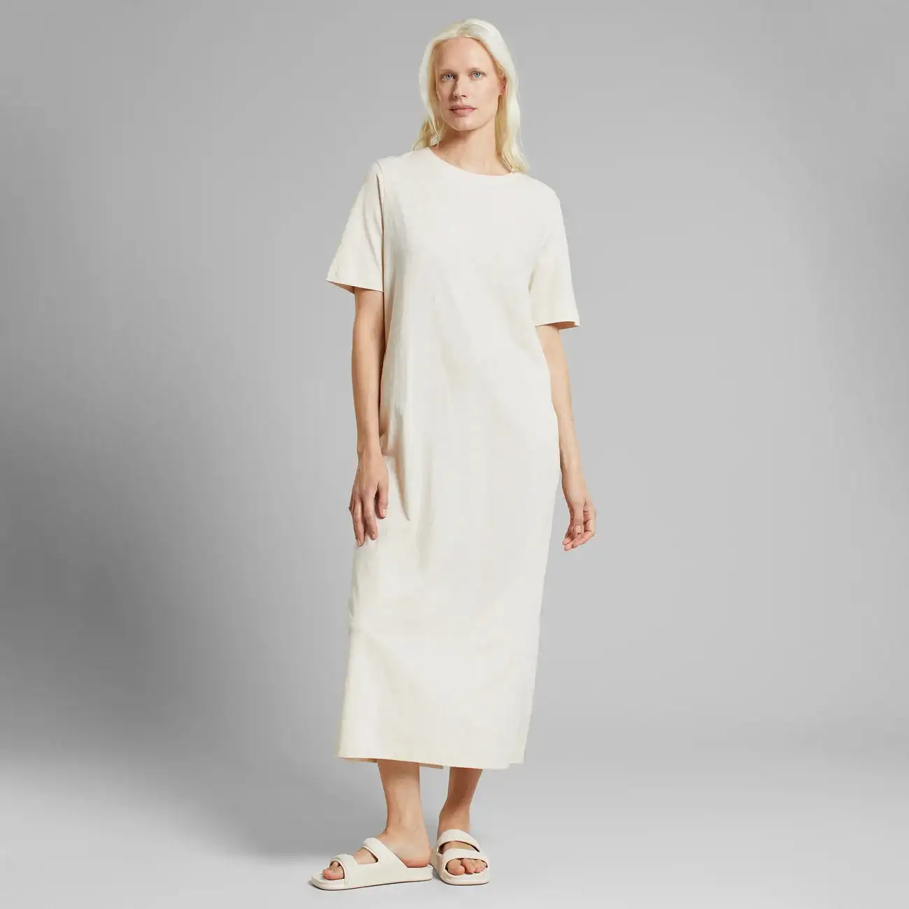 Vestido Largo oversize Blanco - Imagen 2