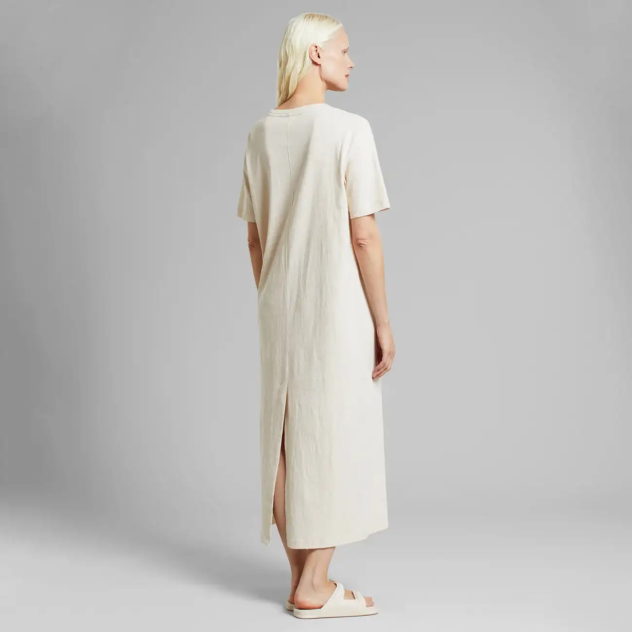 Vestido Largo oversize Blanco - Imagen 3