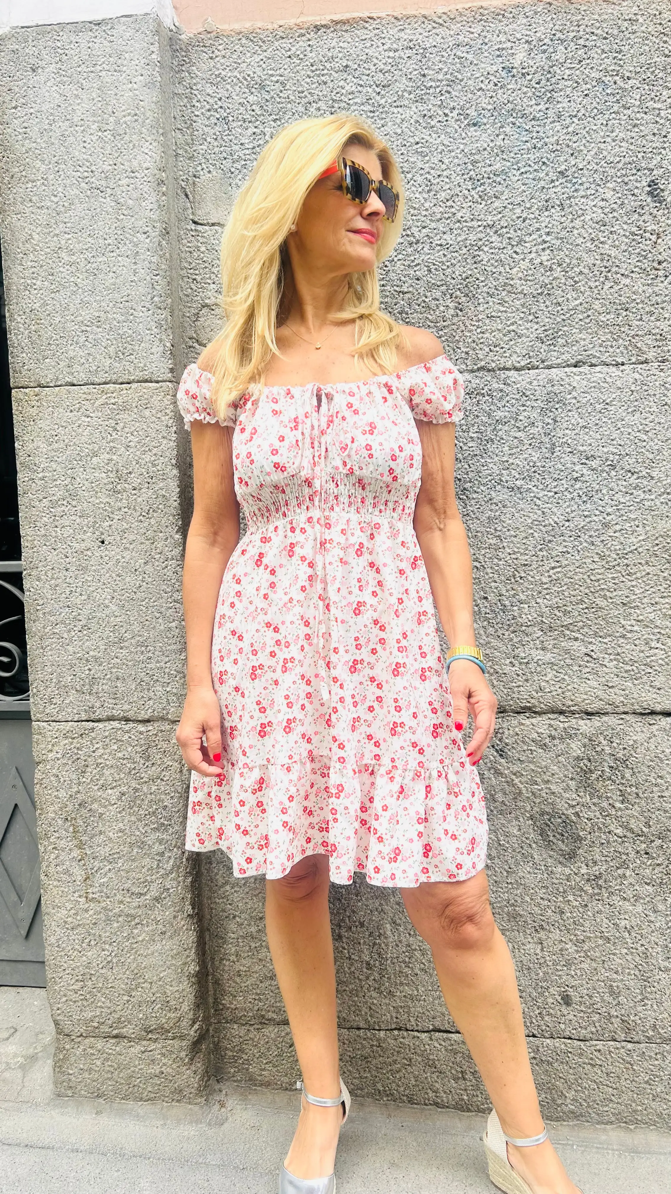 Vestido estampado flores - Imagen 2