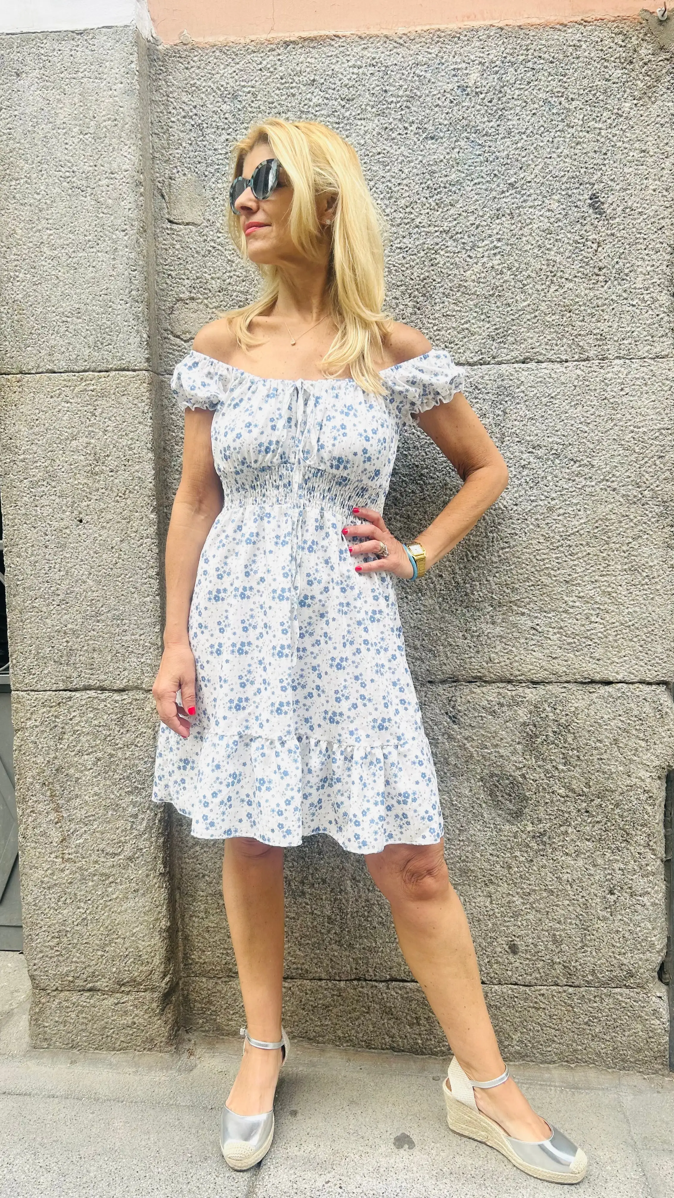 Vestido estampado flores - Imagen 3