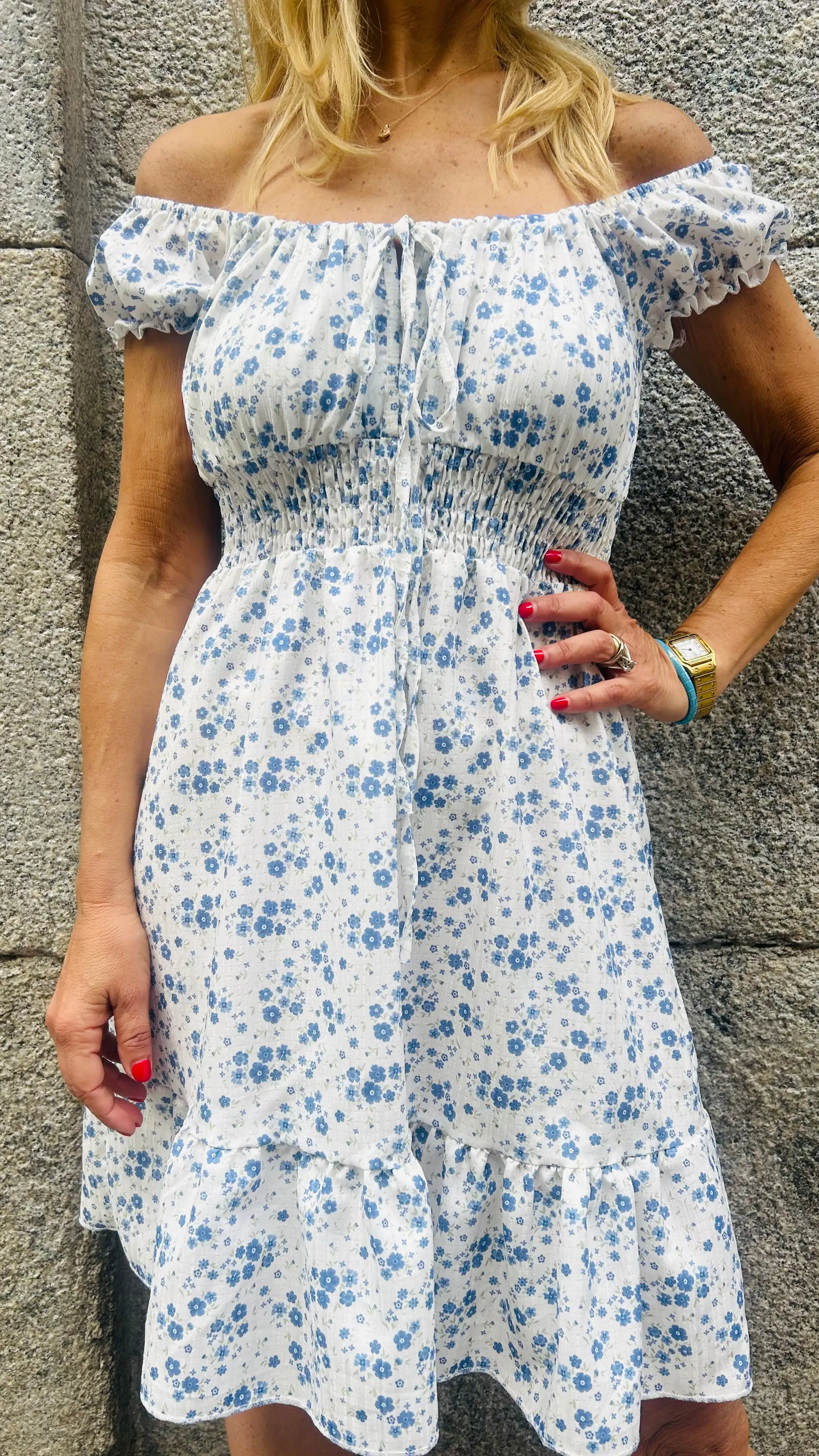 Vestido estampado flores - Imagen 4