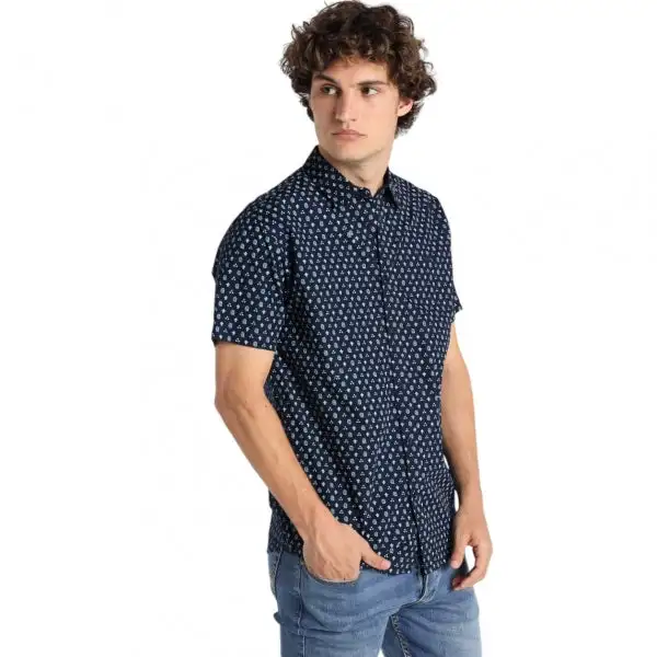 Camisa manga corta azul Lois