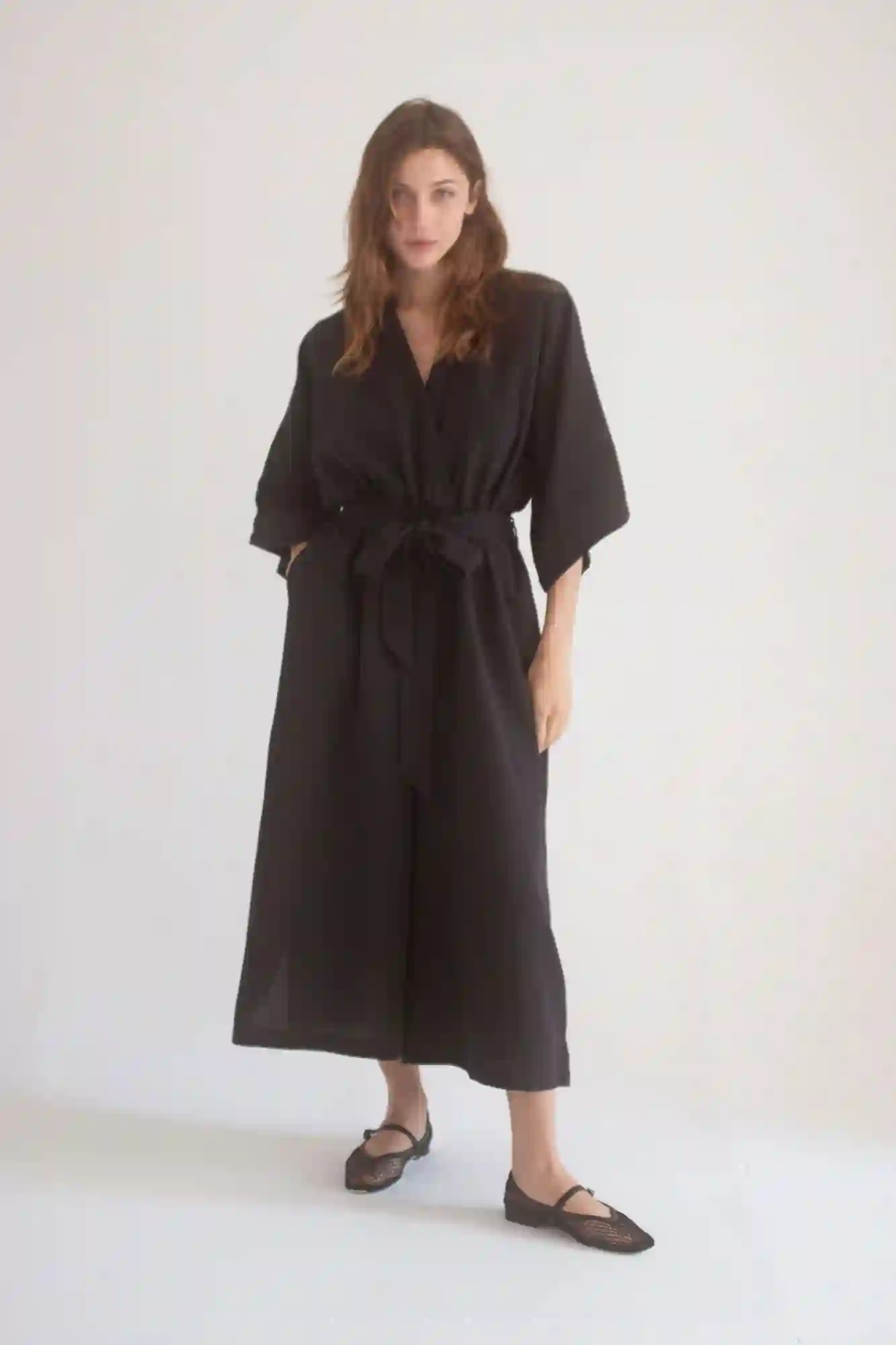 Black linen monkey / cossac