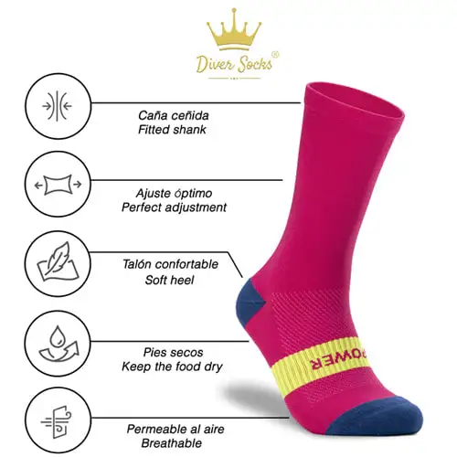 Calcetines de Running Fucsia Hombre - Imagen 8