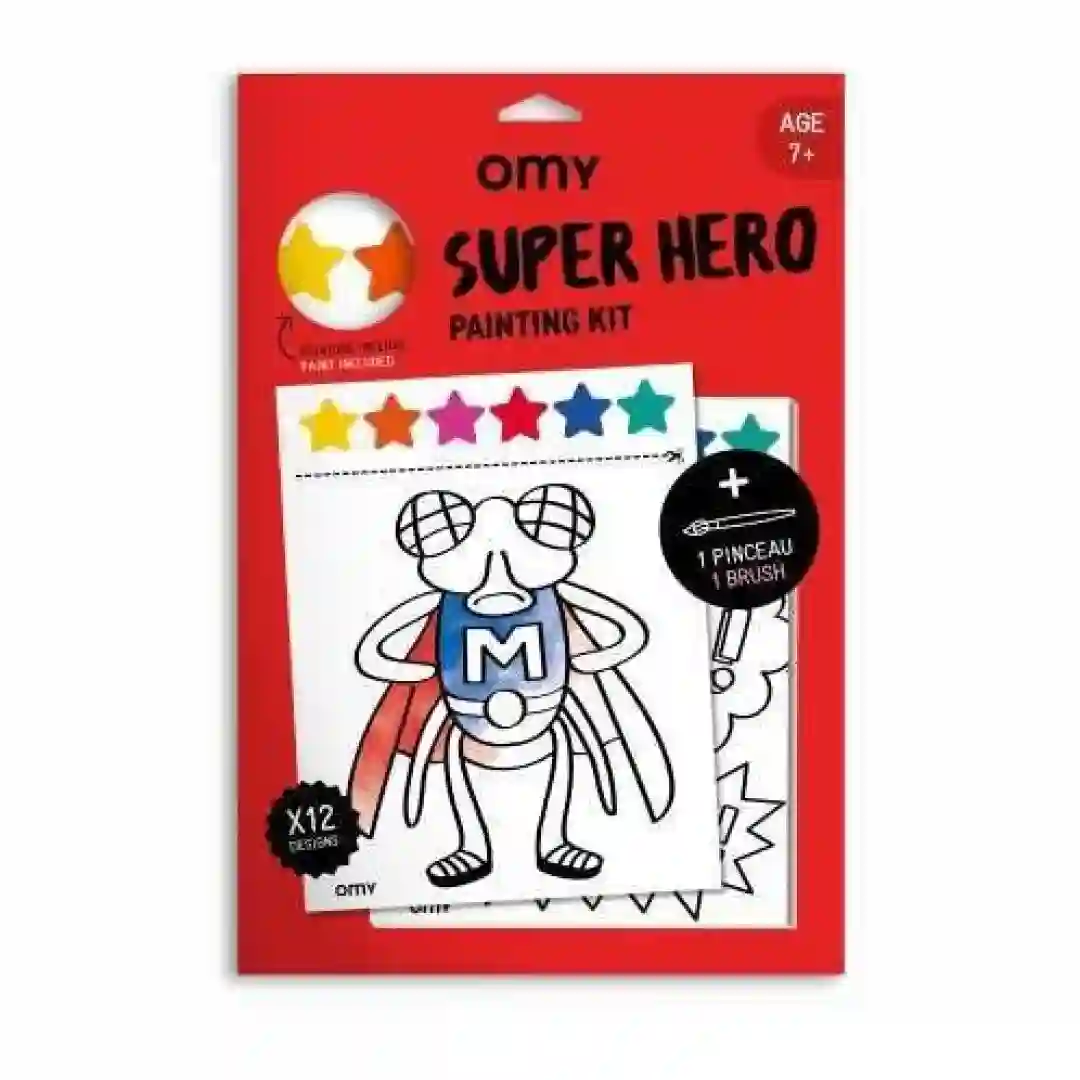 Kit Omy de Pintura Súper Héroes + 7 años