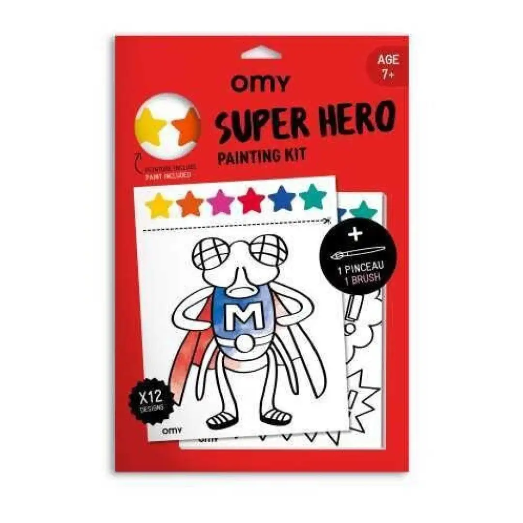Kit Omy de Pintura Súper Héroes + 7 años