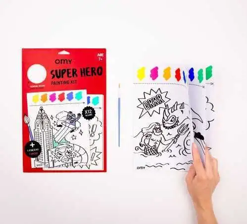 Kit Omy de Pintura Súper Héroes + 7 años - Imagen 2