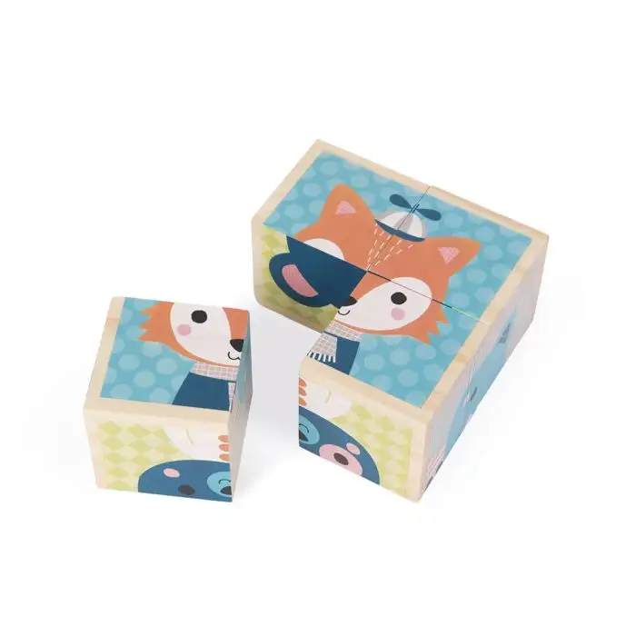 Forest Animal Cubes 4 pieces Janod - Image 7