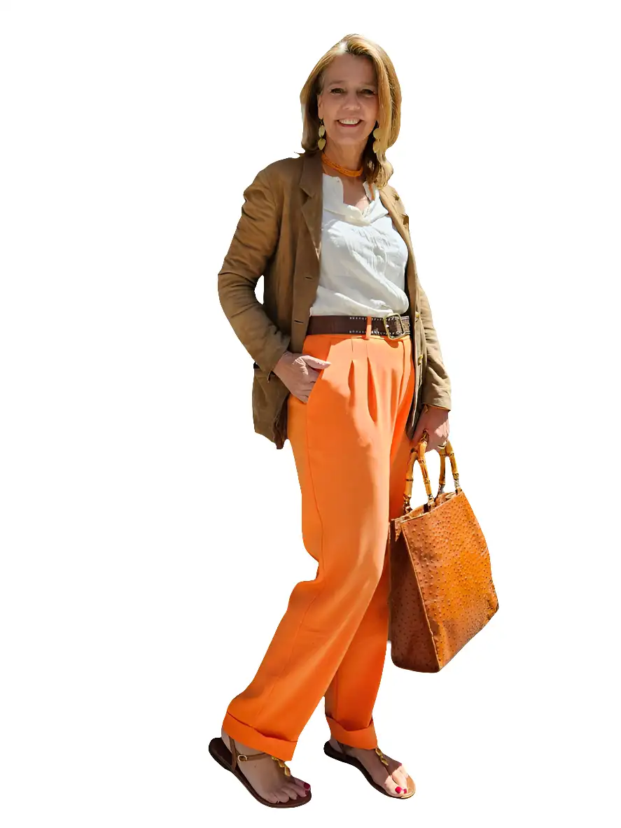 Pantalón CAROL Naranja - Imagen 2