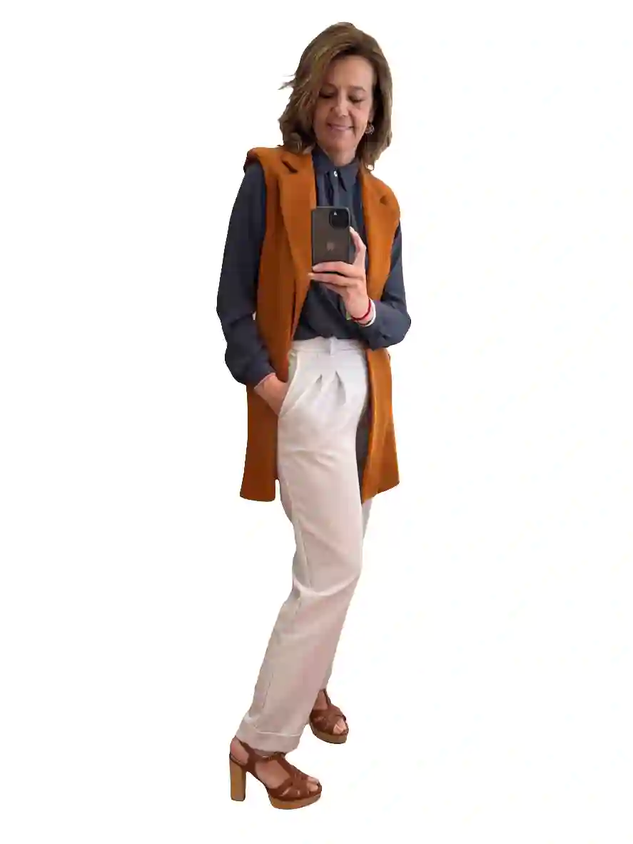 Pantalón CAROL Gris claro