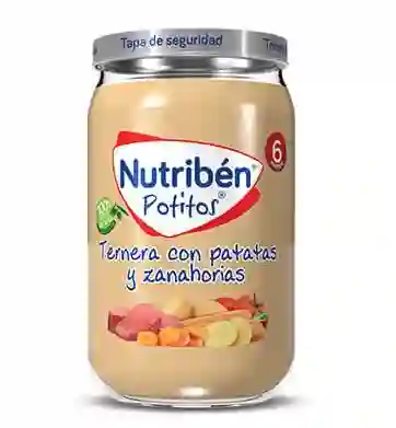 Ternera nutrition with potato potatoes and carrots