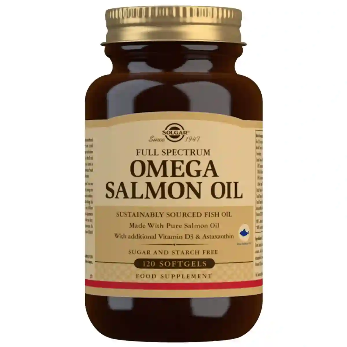Solgar Full Spectrum Omega Salmon Oil 120 Capsules