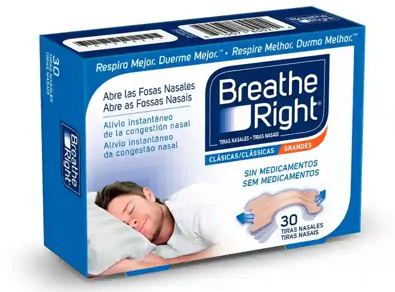 Nasal strips Breathe Right size l 30unities