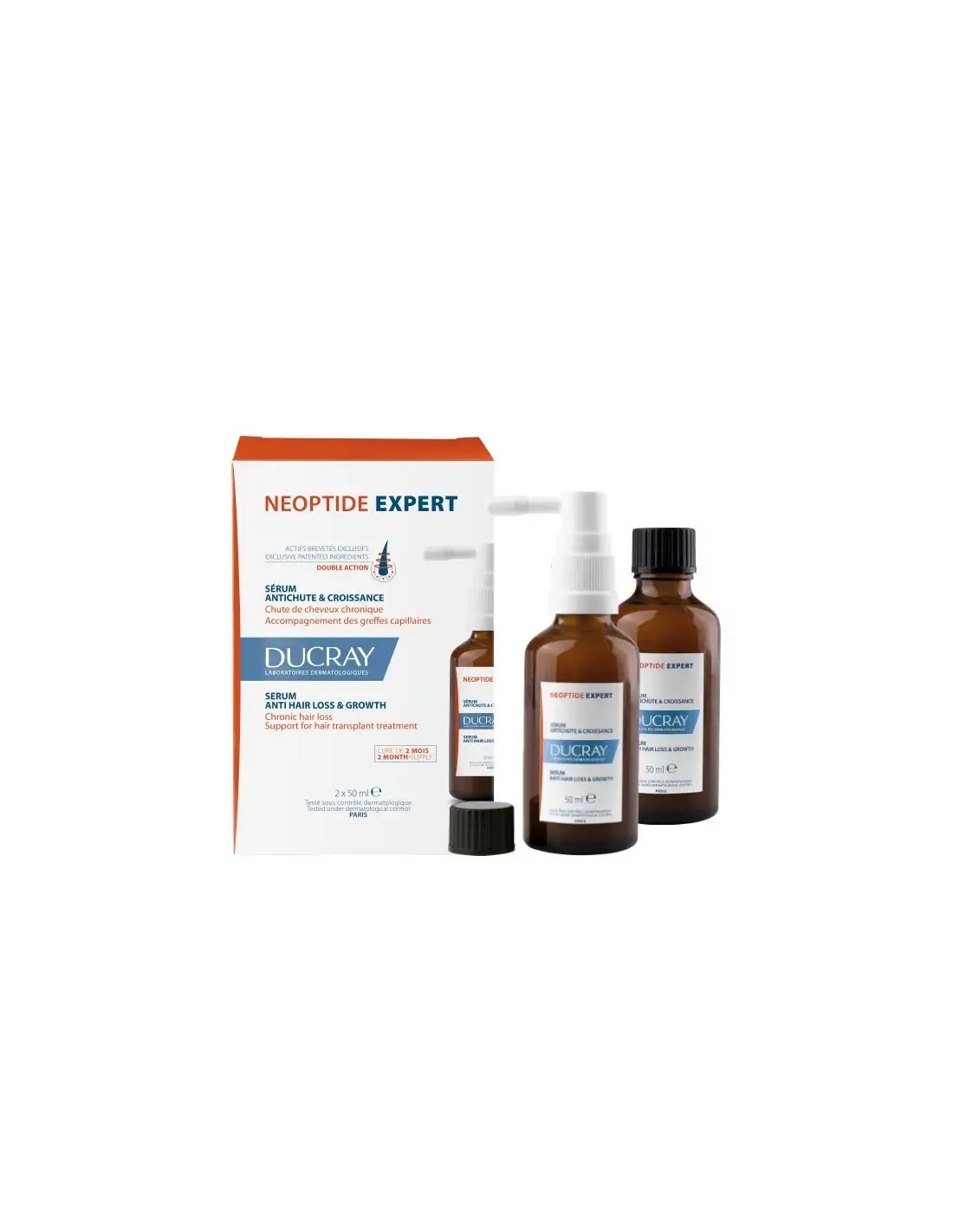 Ducray Neptide Expert Serum Anticaída and Growth 2x50ml