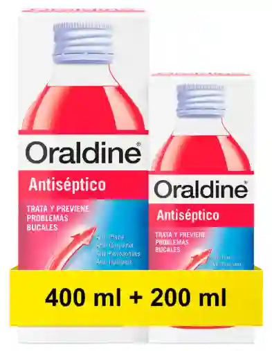 Oraldine antiseptic 400 ml + 200 ml pack