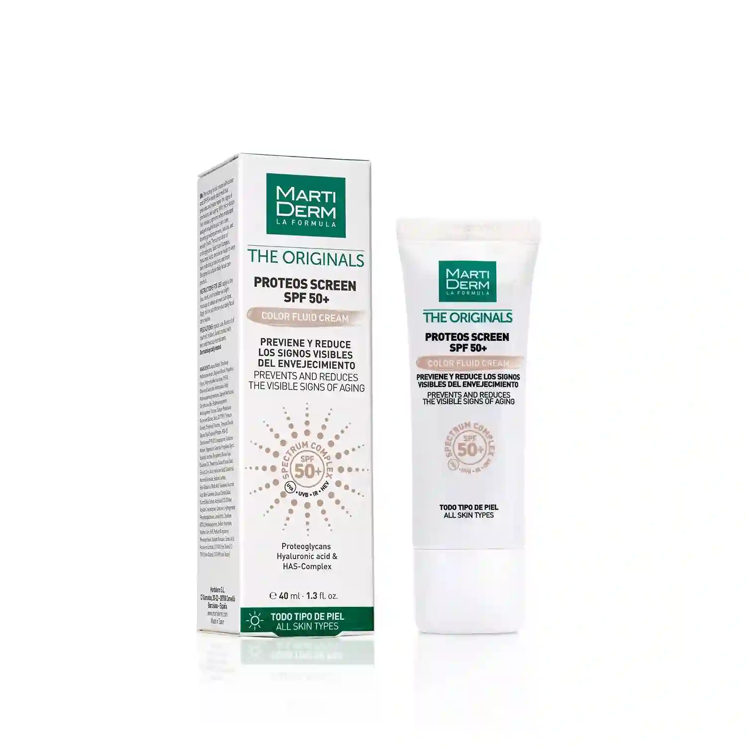 Martiderm Proteos Screen SPF 50+ Fluido Color 40 ml