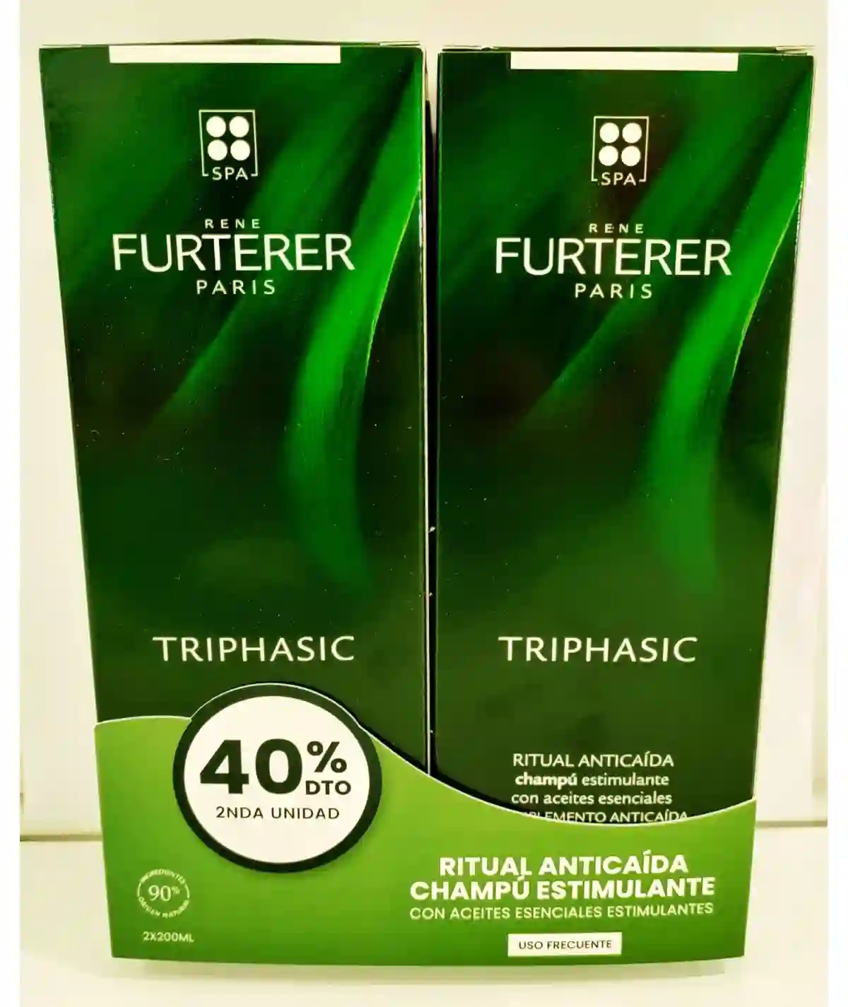 RENÉ FURTERER PACK Triphasic Shampoo 2 x 200 ml 2nd unit -40% Dto