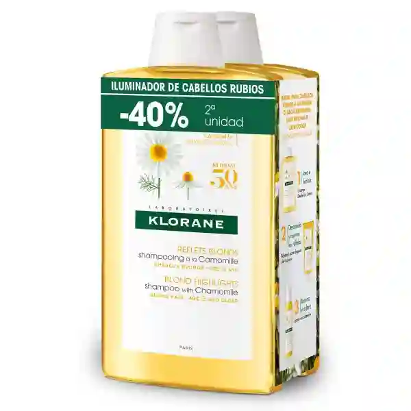 Klorane Pack Duo Champú Camomila 2 x 400 ml