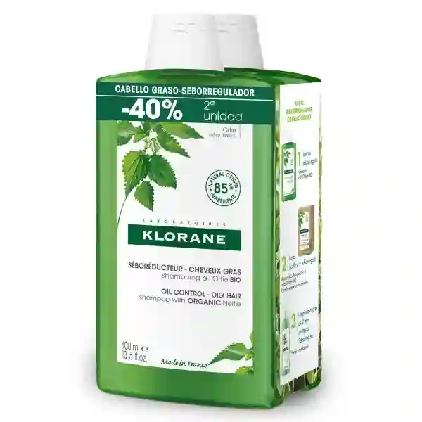 Klorane Pack Duo Champú Ortiga 2 x 400 ml