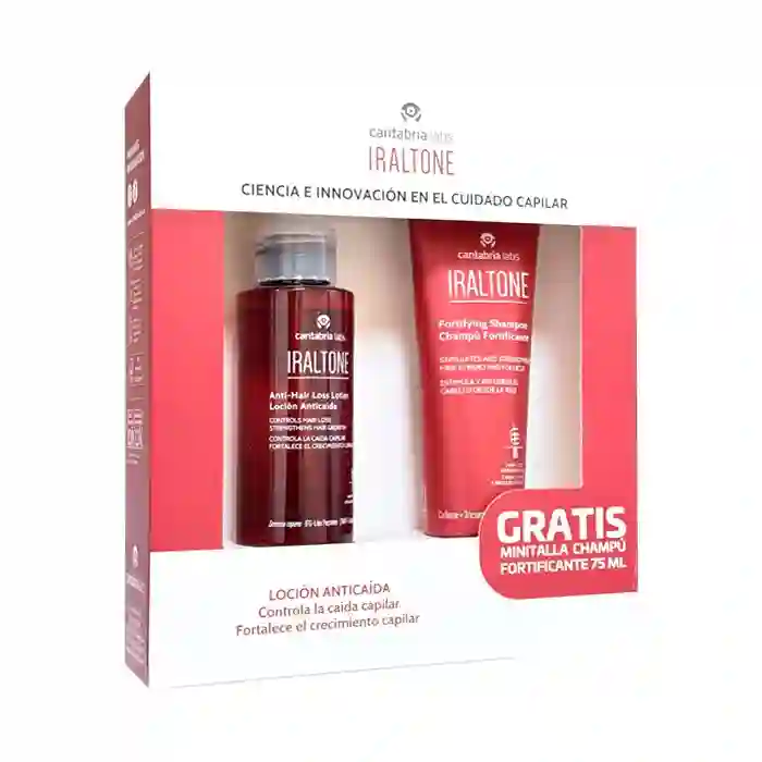 IRALTONE PACK ANTICAIED lotion + fortifier shampoo