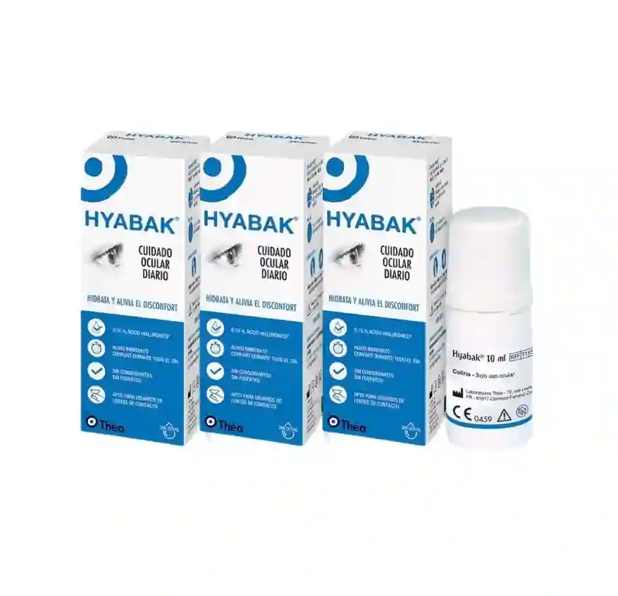 Hyabak Colirio 10 ml TRIPLO!