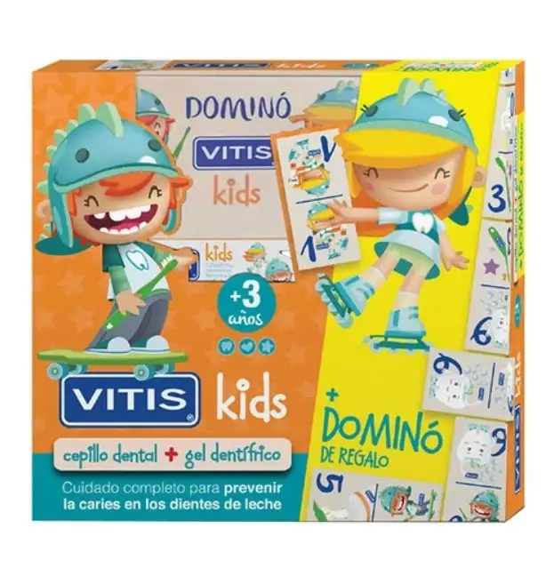 VITIS KIDS PACK DENTAL BRUSH + DENTIFRIC GEL + GADGET +3 YEARS