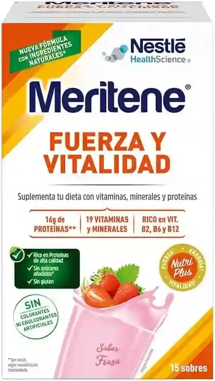 Meritene Strawberry 15 envelopes