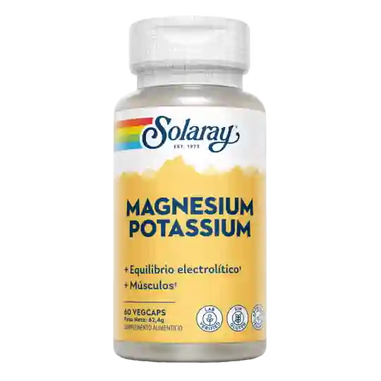 Solaray Magnesium and Potassium 60 Capsules