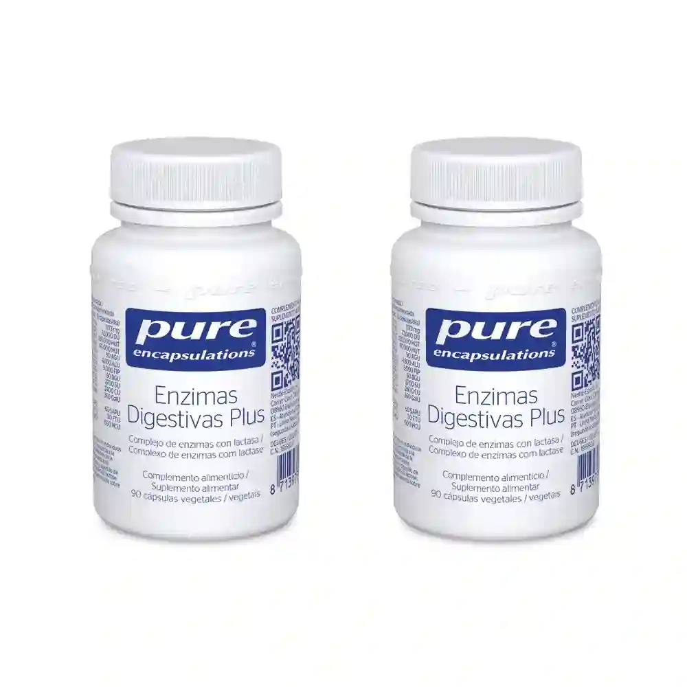 PURE ENCAPSULATIONS DIGESTIVE ENZYMES PLUS 2x90 CAPSULAS DUPRO!