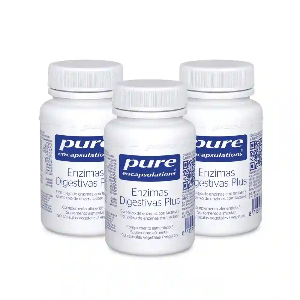 PURE ENCAPSULATIONS DIGESTIVE ENZYMES PLUS 3X90 CAPSULAS TRIPLO!