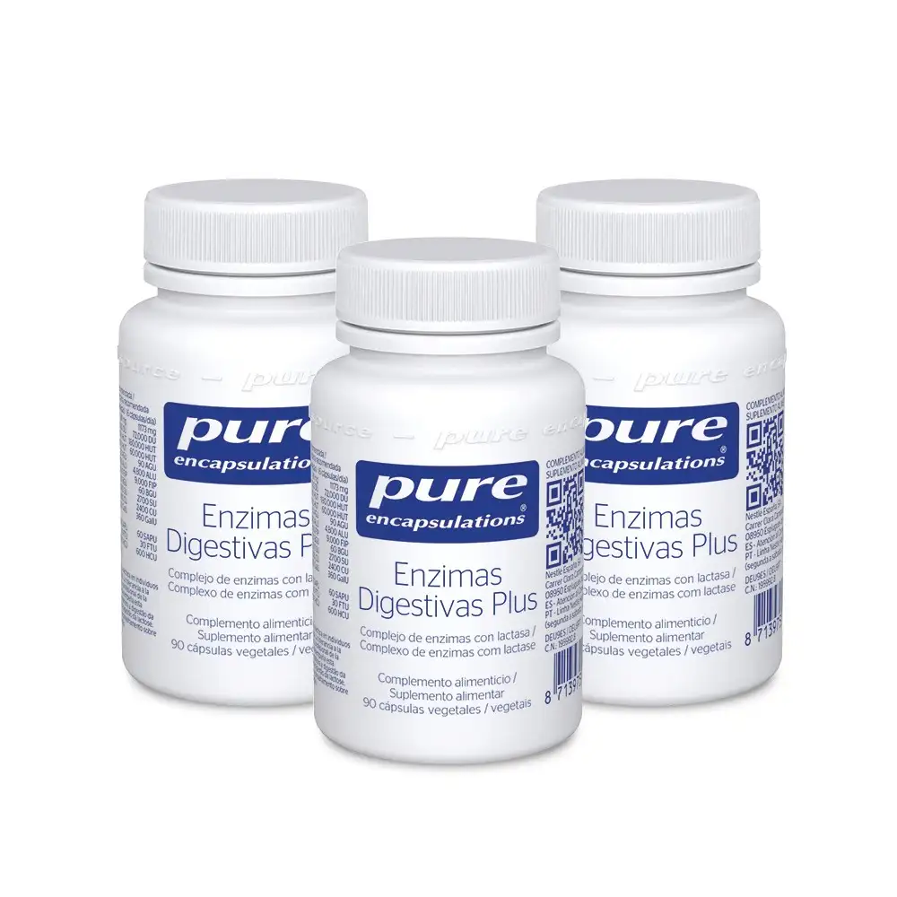 PURE ENCAPSULATIONS DIGESTIVE ENZYMES PLUS 3X90 CAPSULAS TRIPLO!