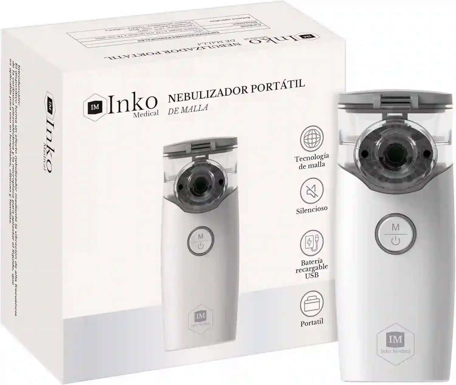 Inko medical mesh portable nebulizer