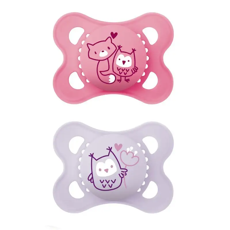 Mam Chupete originates pure silicone 2-6 m pink