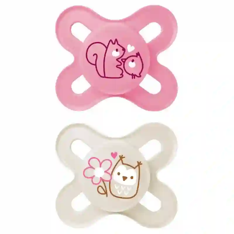 Mam Chupete original start 0-2 pink silicone