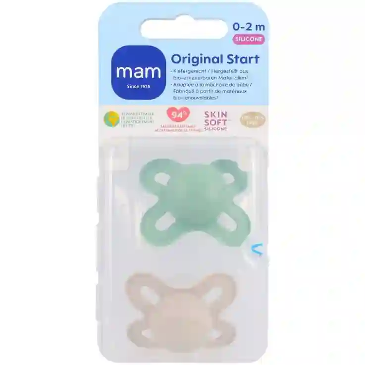 Original Mam Chupete Start Silicone 0-2 Neutral