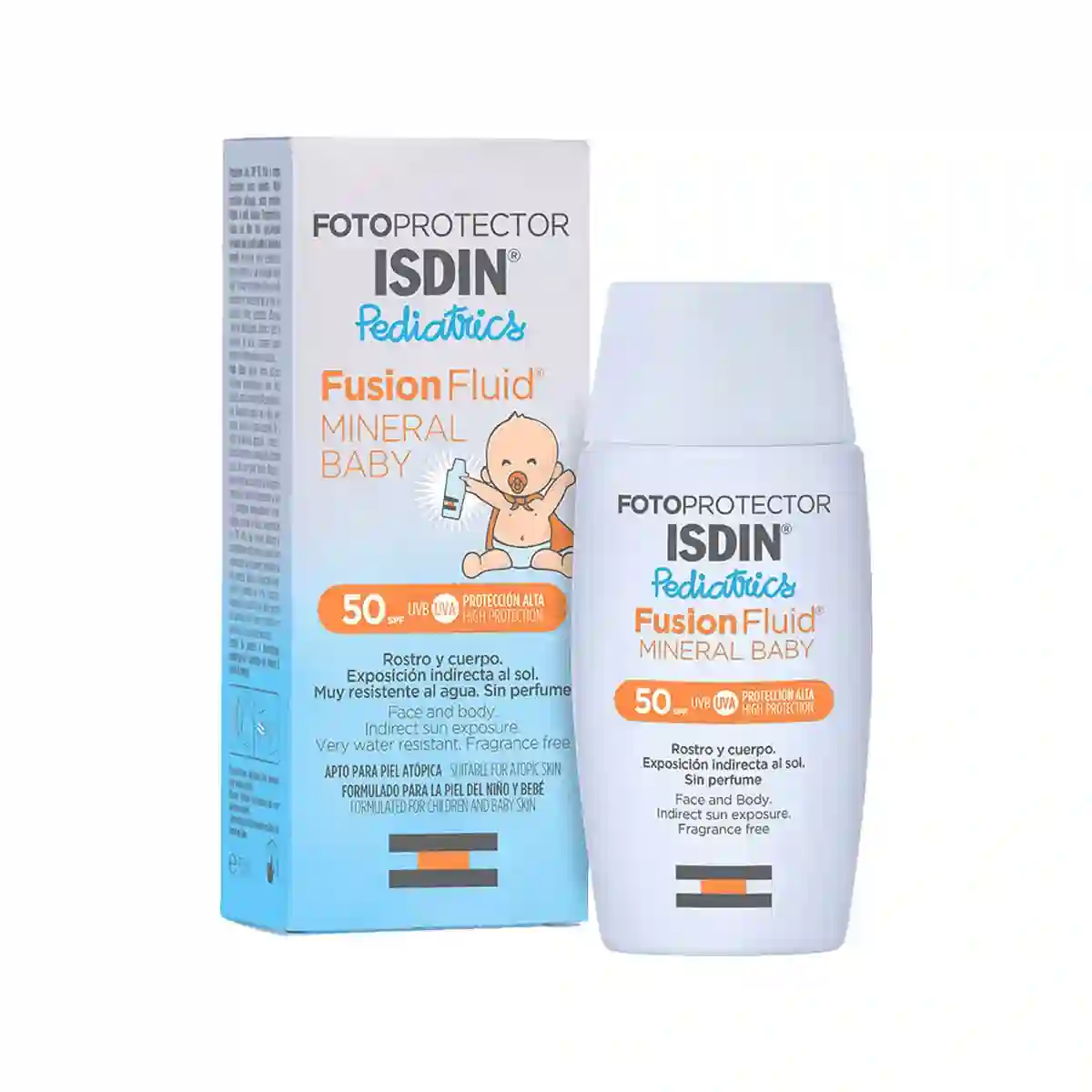 ISDIN FLUID MINERAL BABY PEDIATRICS SPF 50 50 ml photoprotector