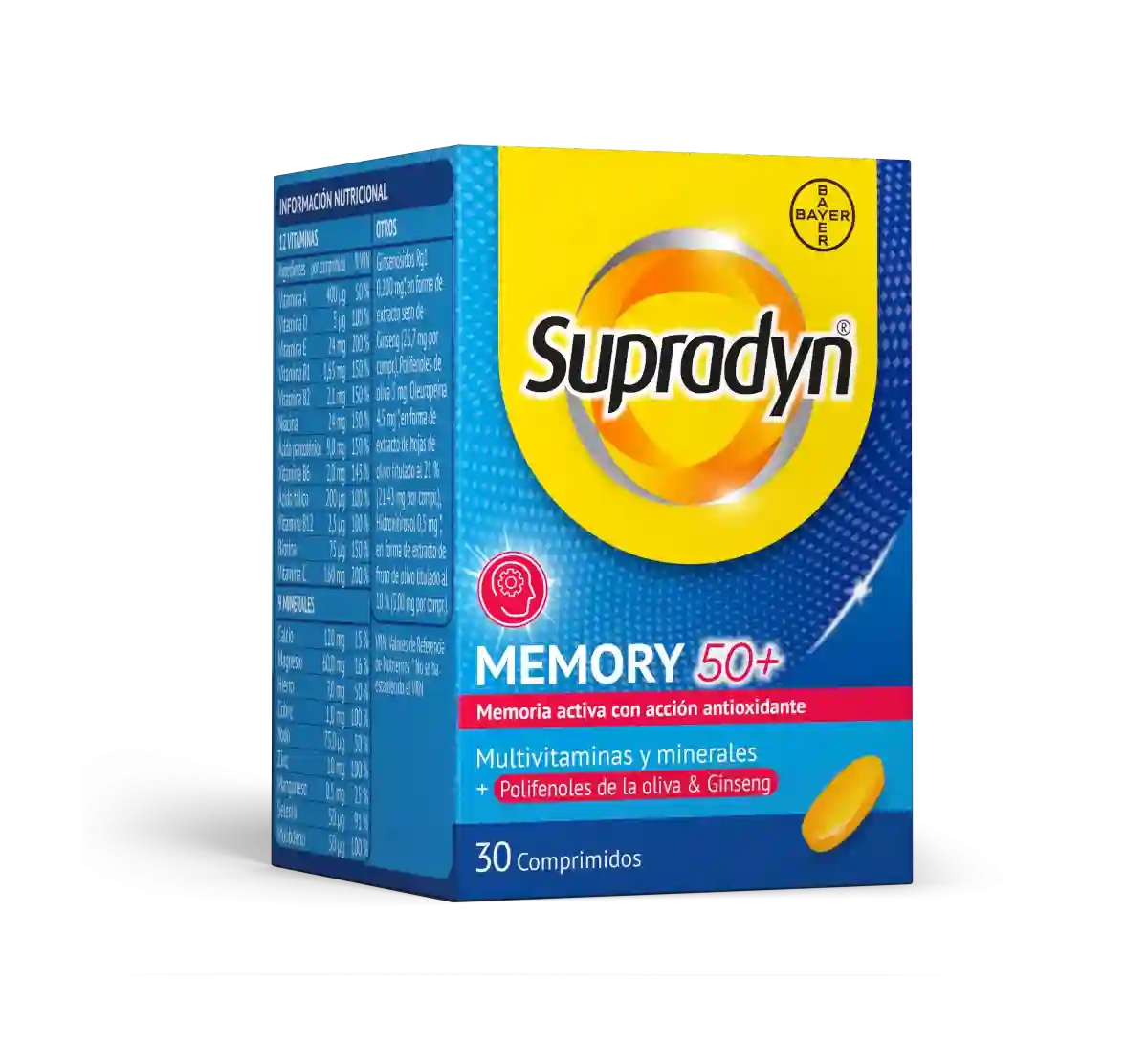 Supradyn memory 50+ 30 tablets