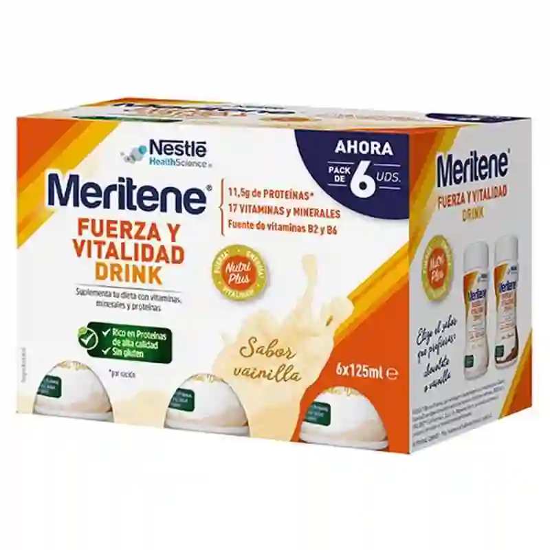 Meritene Drink Pack Vanilla 6 units 125 ml