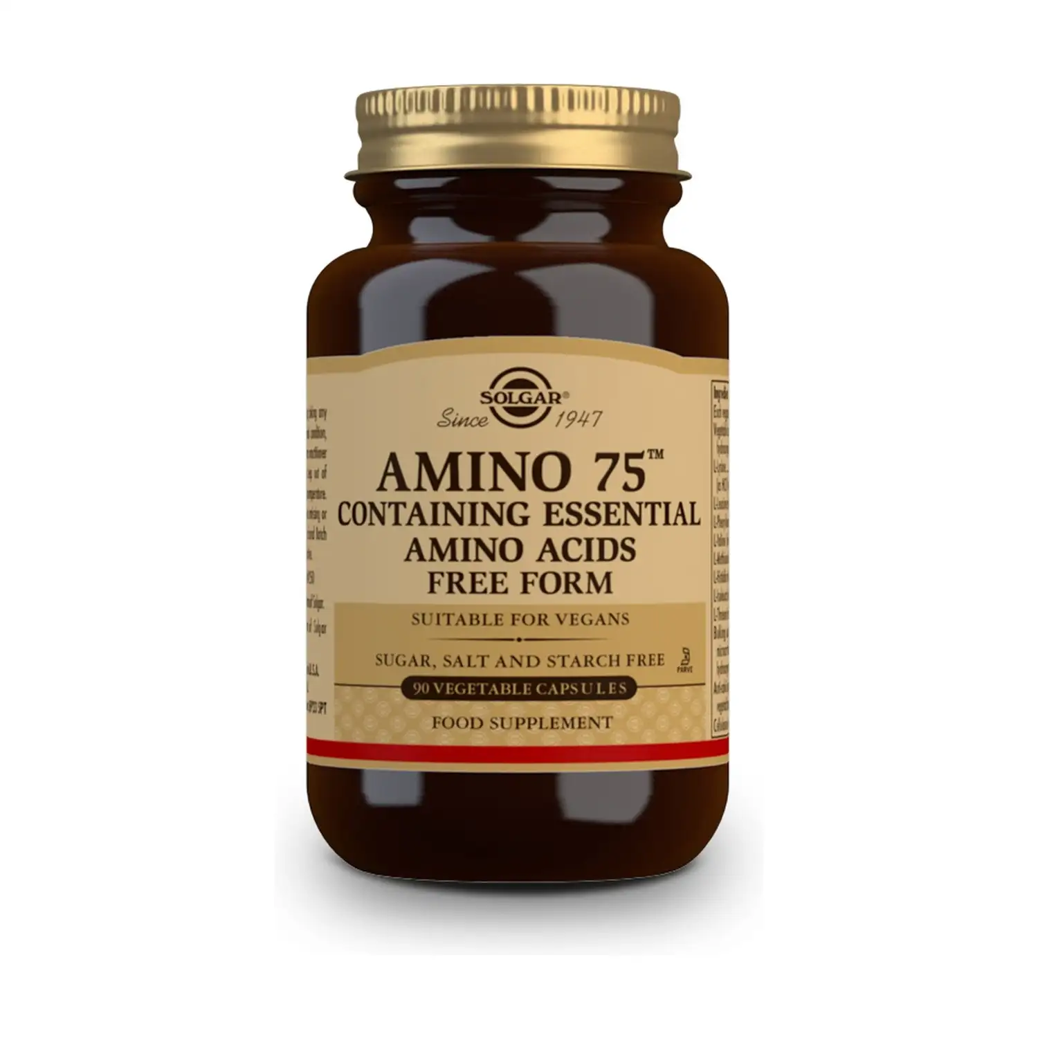SOLGAR AMINO 75 AA Free Form 90 Capsules
