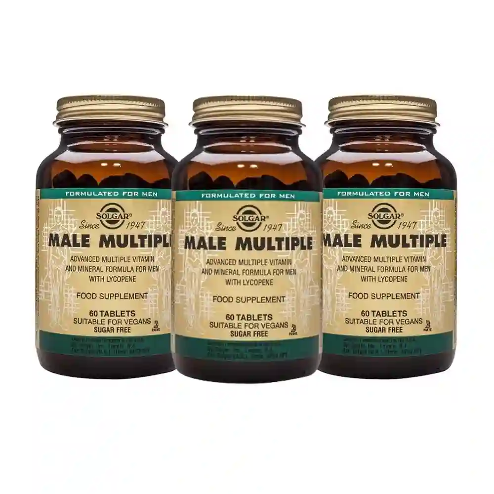 SOLGAR MULTIPLE MALE 3 X 60 TABLETS TRIPLO!