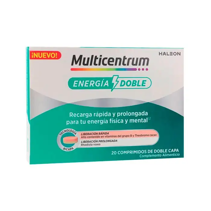 Multicentrum Energía Doble 20 comprimidos
